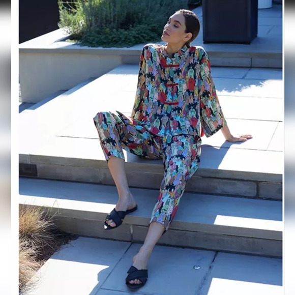 Natori Dynasty Mandarin Pajama Set - Picture 1 of 8